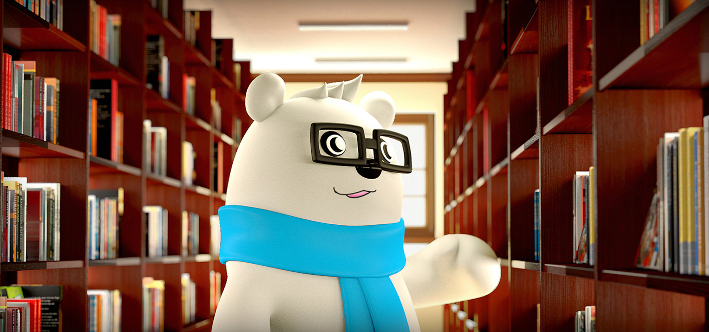 midea空調北極熊吉祥物設計－熊爸