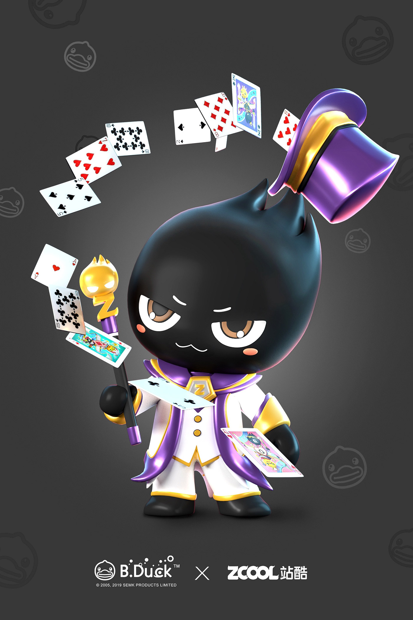 小黃鴨 &站酷IP形象聯(lián)名撲克牌設(shè)計(jì)19
