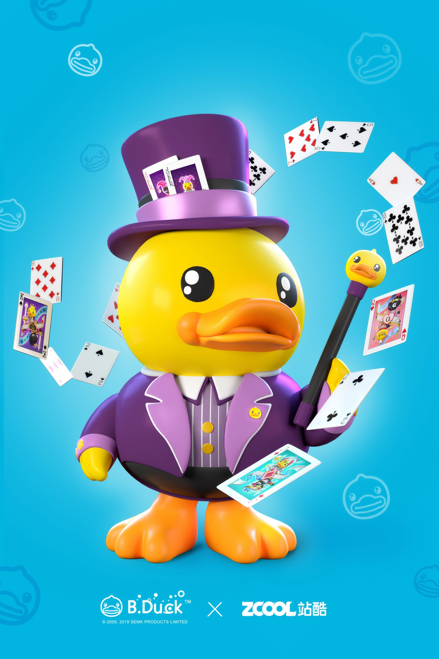 小黃鴨 &站酷IP形象聯(lián)名撲克牌設(shè)計(jì)16