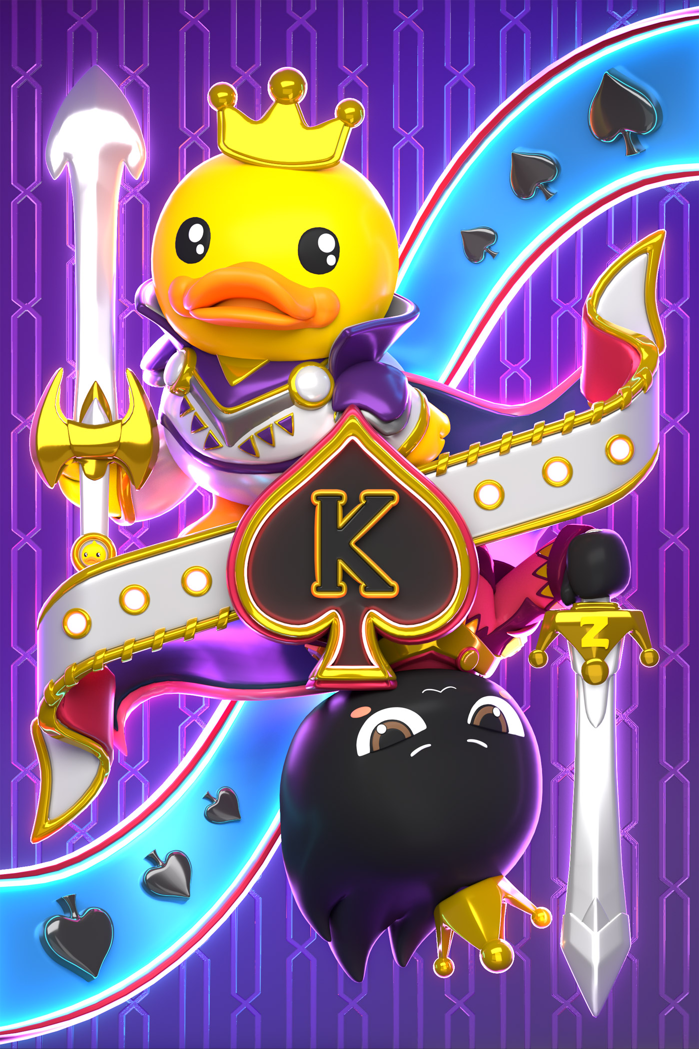 小黃鴨 &站酷IP形象聯(lián)名撲克牌設(shè)計(jì)14