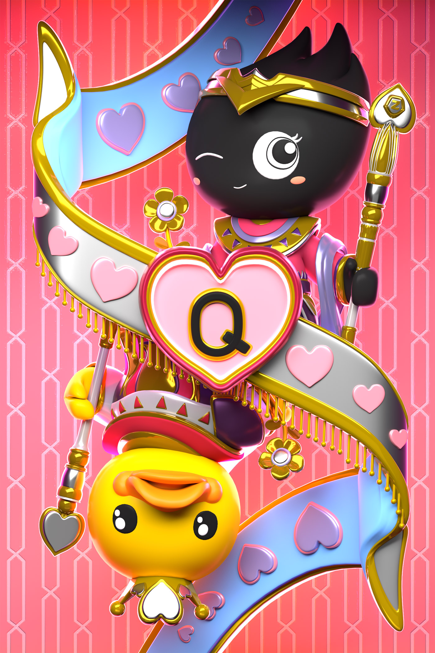 小黃鴨 &站酷IP形象聯(lián)名撲克牌設(shè)計(jì)13