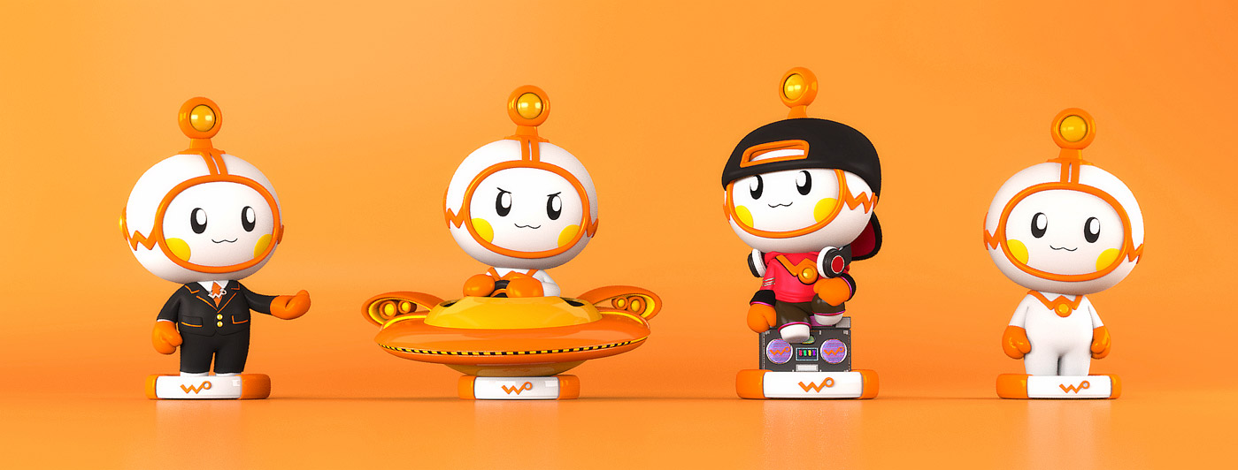 中國聯通沃品牌ip吉祥物形象設計12