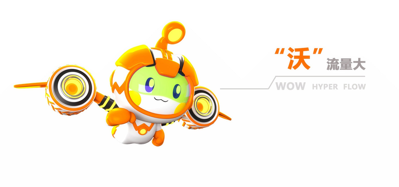 中國聯通沃品牌ip吉祥物形象設計6